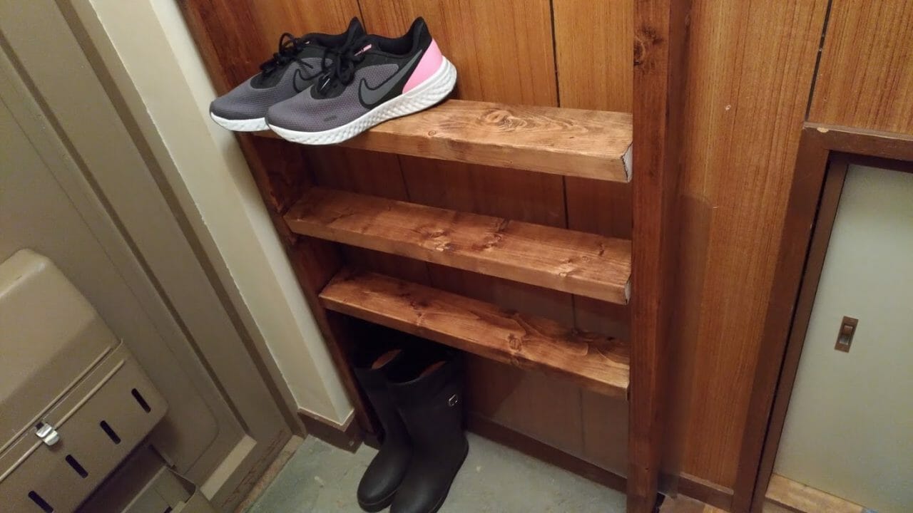 DIY 靴棚　玄関